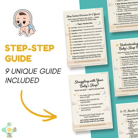 Baby Sleep Guide (0–5 Years) – Easy Bedtime Routine & Sleep Training for Better Nights